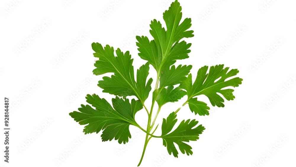 parsley isolated on white background parsley isolated on white background