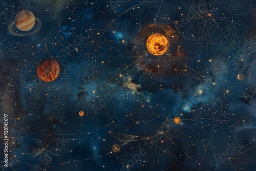 The science of nocturnal solar systems focuses on the study and mapping of star arrangements and the intricate dynamics of solar systems visible at night.