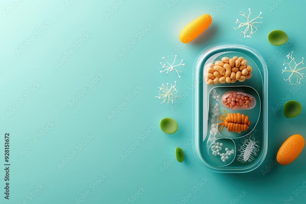 Cross-sectional view of an animal cell, showing the mitochondria s position relative to the nucleus and other organelles Cross-sectional view of an animal cell, showing the mitochondria s position relative to the nucleus and other organelles