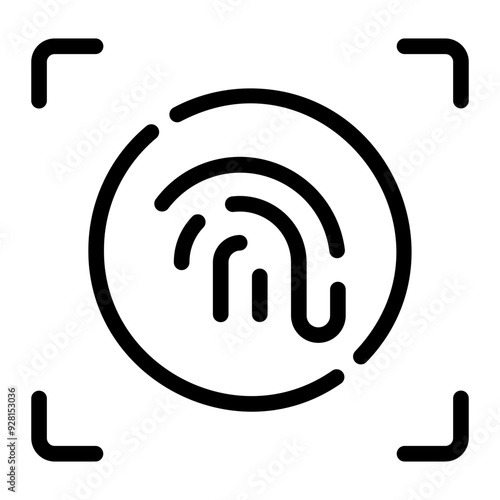 fingerprint Line Icon