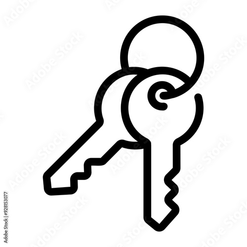 keyset Line Icon