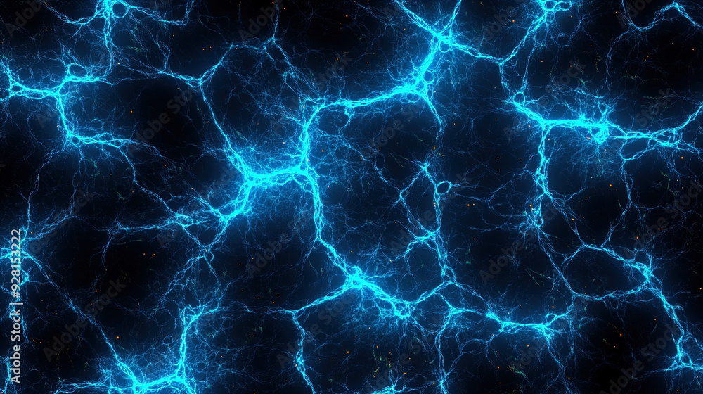 A high-resolution visual representation of an intricate network of electric blue plasma filaments set against a dark background. The glowing blue lines interconnect, forming a complex web-like structu A high-resolution visual representation of an intricate network of electric blue plasma filaments set against a dark background. The glowing blue lines interconnect, forming a complex web-like structu