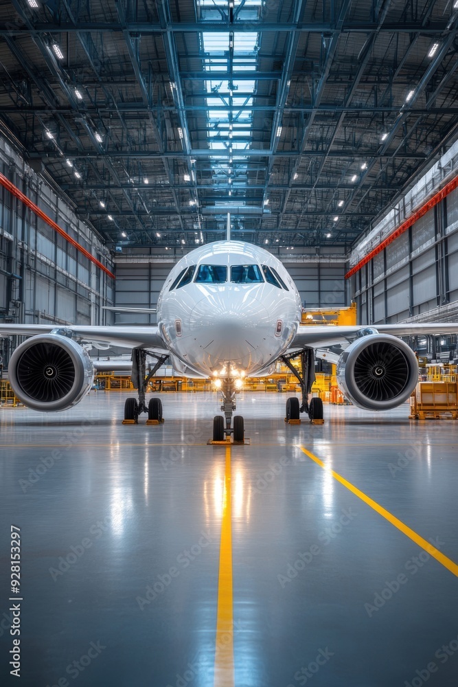 An aerospace factory powered by renewable energy symbolizes a shift toward sustainability-driven industry innovation. An aerospace factory powered by renewable energy symbolizes a shift toward sustainability-driven industry innovation.