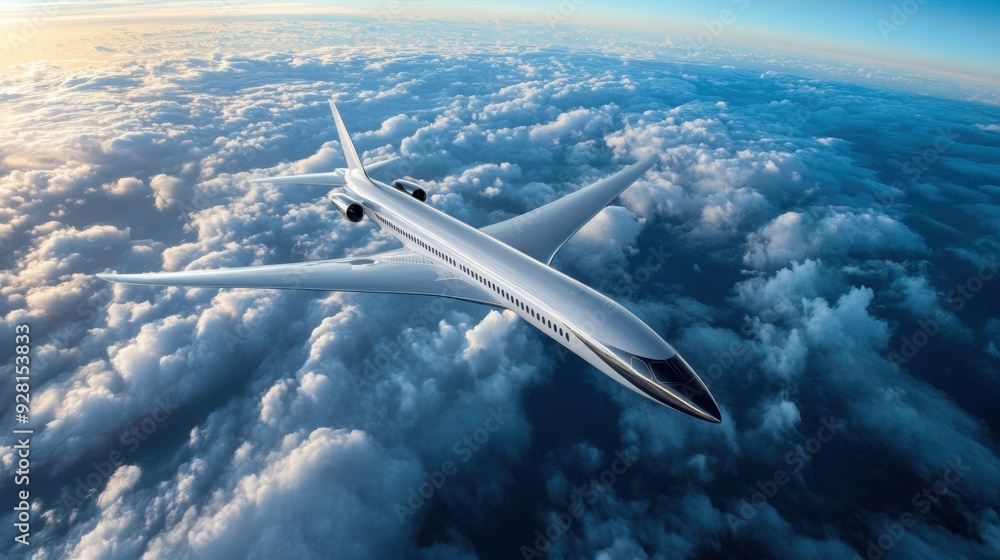 Fototapeta premium Engineers are at the forefront of designing eco-friendly aerospace technologies, driving an industry-wide commitment to sustainability.