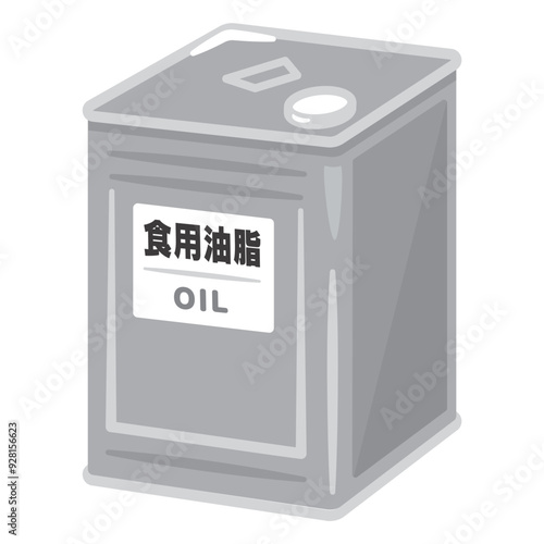 一斗缶に入った食用油脂
