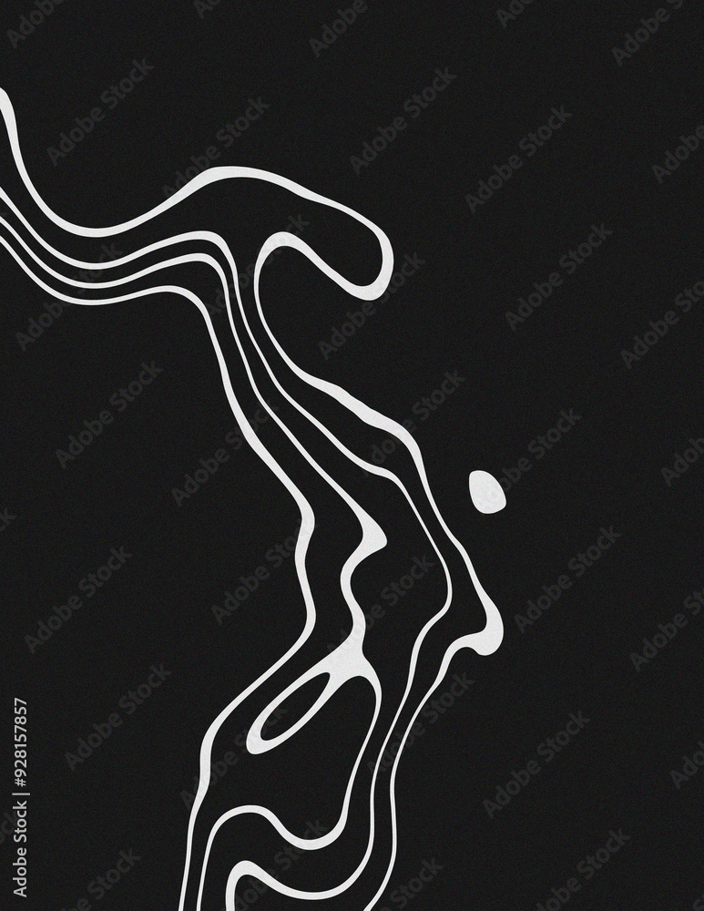 Liquid dynamic grainy texture, Black and white poster design with liquid and curve lines, Futuristic cover set. Letter size. Ideal for banner, flyer, invitation, business card. Liquid dynamic grainy texture, Black and white poster design with liquid and curve lines, Futuristic cover set. Letter size. Ideal for banner, flyer, invitation, business card.