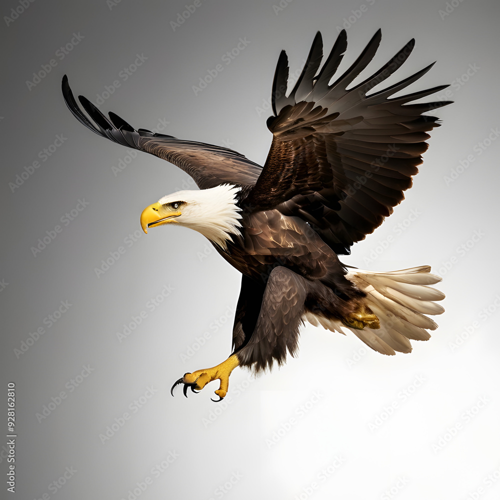 Obraz premium American bald eagle head illustration logo of a American eagle head American bald eagle 