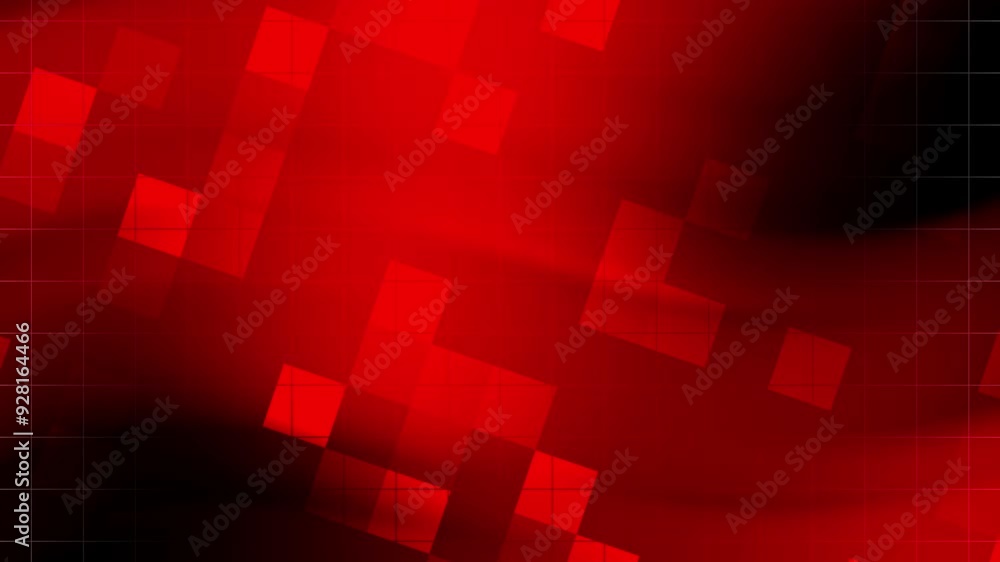 Red geometric abstract background with squares and a grid. Red geometric abstract background with squares and a grid.