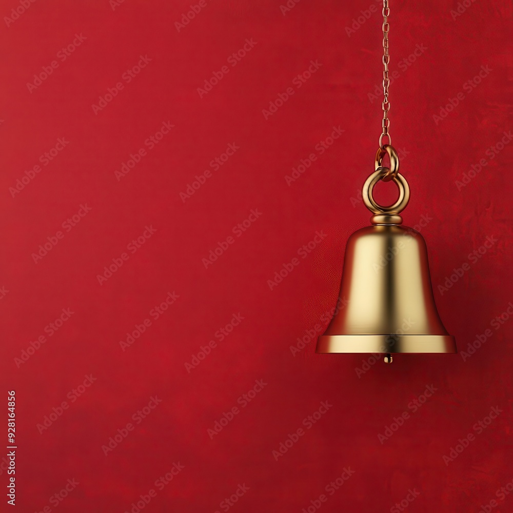Obraz premium Puja bell, ringing for Diwali rituals, 3D illustration
