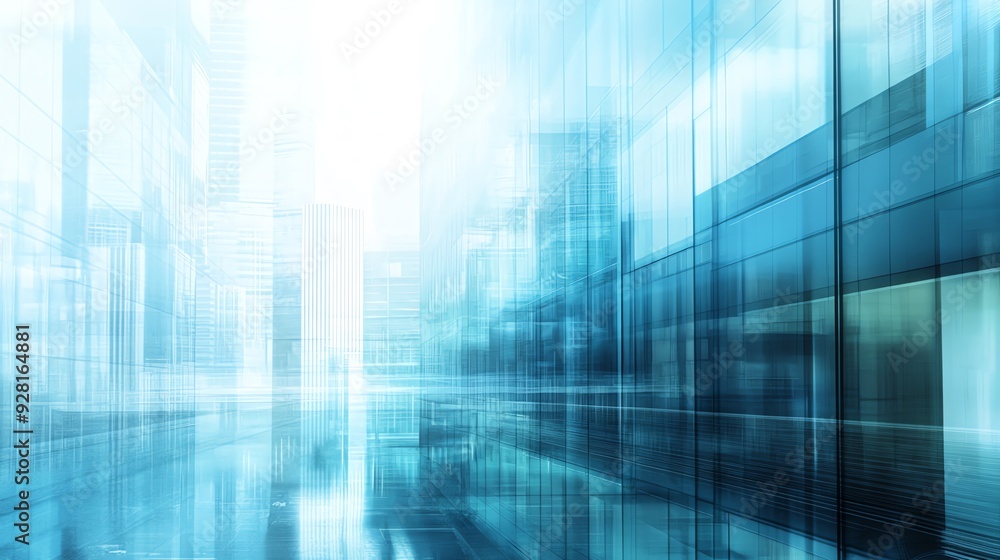 Abstract Cityscape with Glass Facades Abstract Cityscape with Glass Facades