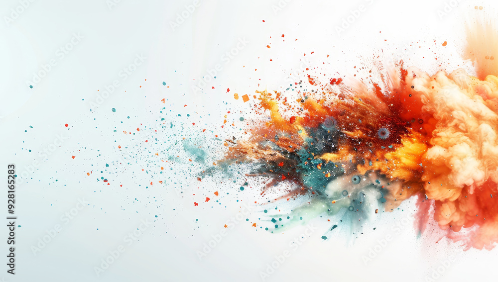 A fire is burning and the smoke is billowing out in the air by AI generated image A fire is burning and the smoke is billowing out in the air by AI generated image