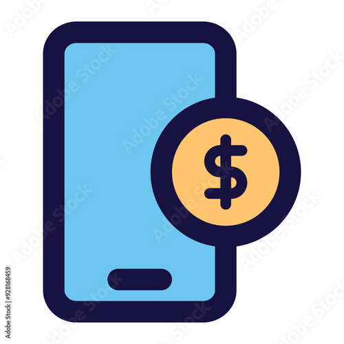 digital investment icon for illustration