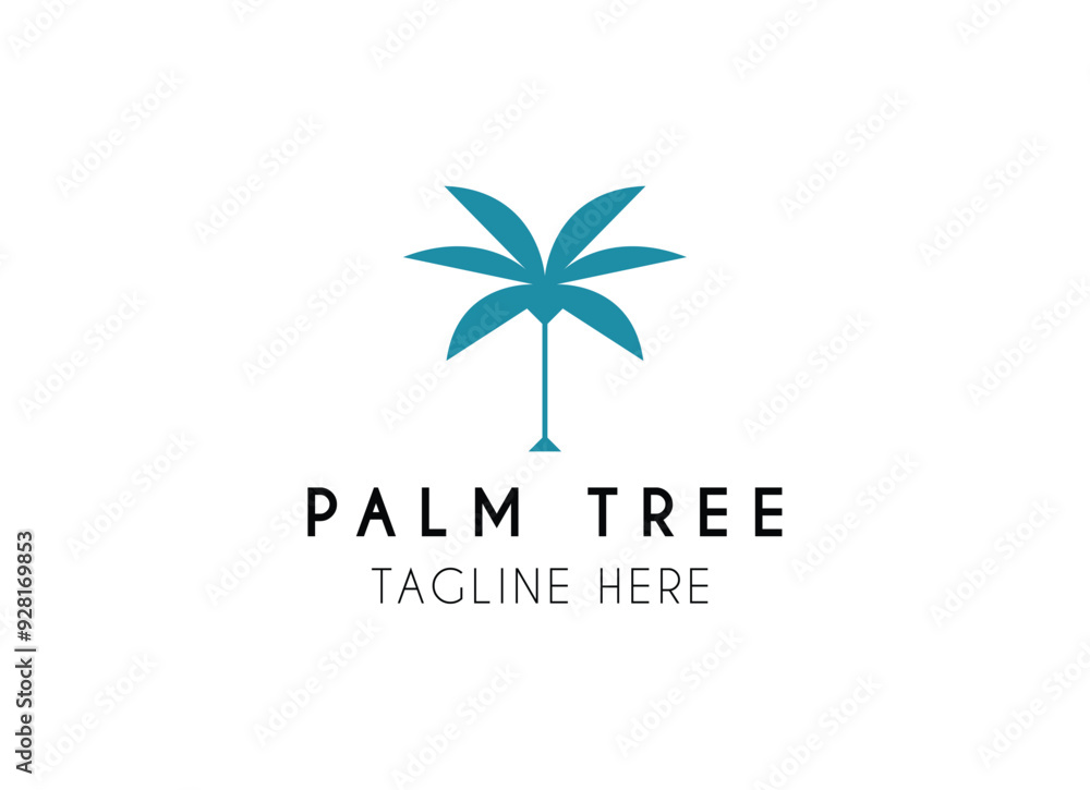Resort and beach palm logo design with premium concept vector illustration. Resort and beach palm logo design with premium concept vector illustration.