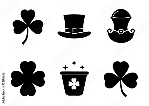 St. Patrick's Day Square vector illustration 
