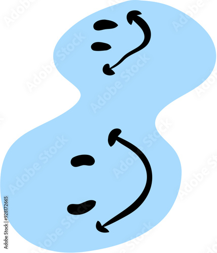 Distorted Happy Smile Face