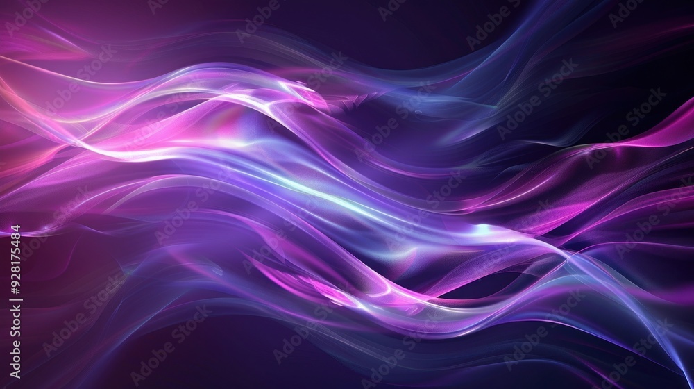 Abstract Purple and Blue Waves Abstract Purple and Blue Waves