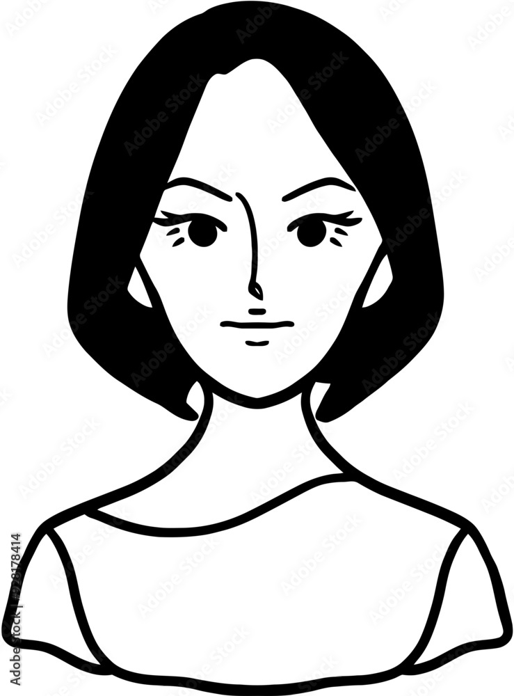 Minimalist Beauty Girl Illustrations Minimalist Beauty Girl Illustrations