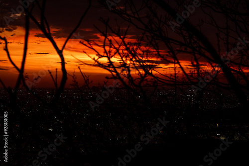 atardecer en el cerro