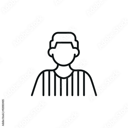 Referee icon. Simple referee icon for social media, app, and web design. Vector illustration.