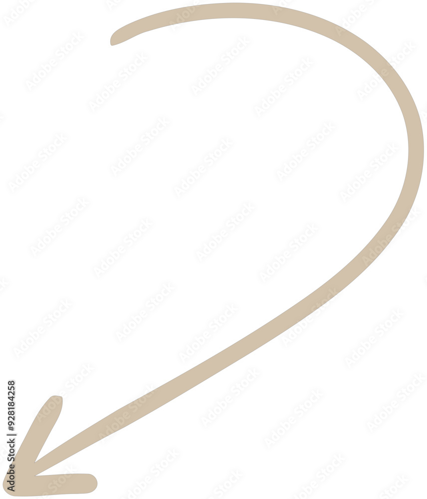 Abstract Hand-Drawn Arrow Doodle Abstract Hand-Drawn Arrow Doodle