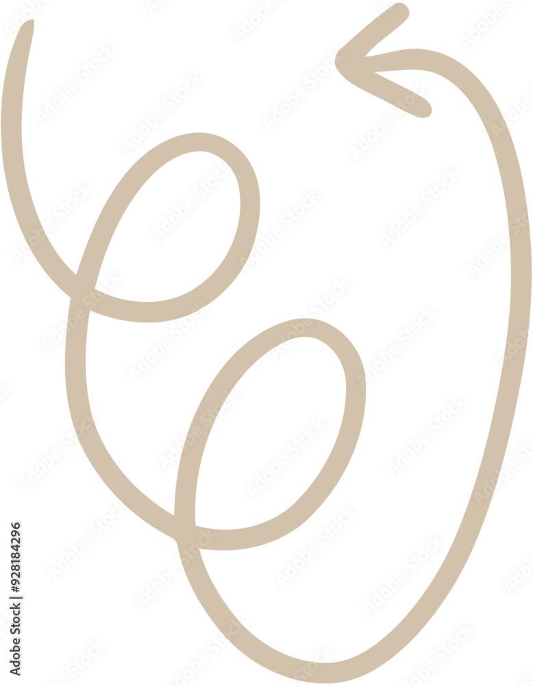Abstract Hand-Drawn Arrow Doodle Abstract Hand-Drawn Arrow Doodle