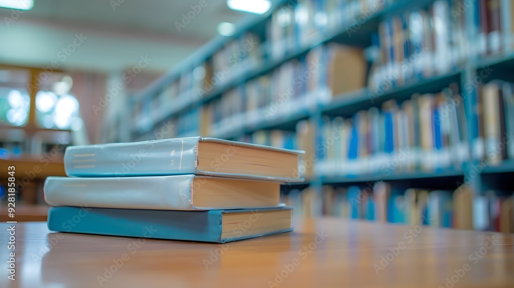 Close-Up of Textbook Stack with Glasses and Notepad, Signifying Commitment to Academic Excellence for the New School Year Close-Up of Textbook Stack with Glasses and Notepad, Signifying Commitment to Academic Excellence for the New School Year