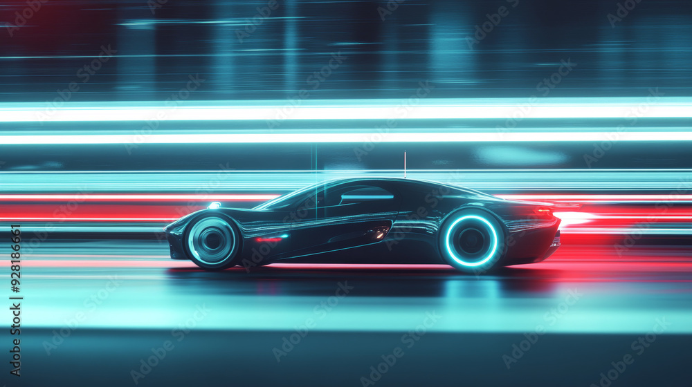 High speed, high-tech, unmanned sports cars High speed, high-tech, unmanned sports cars
