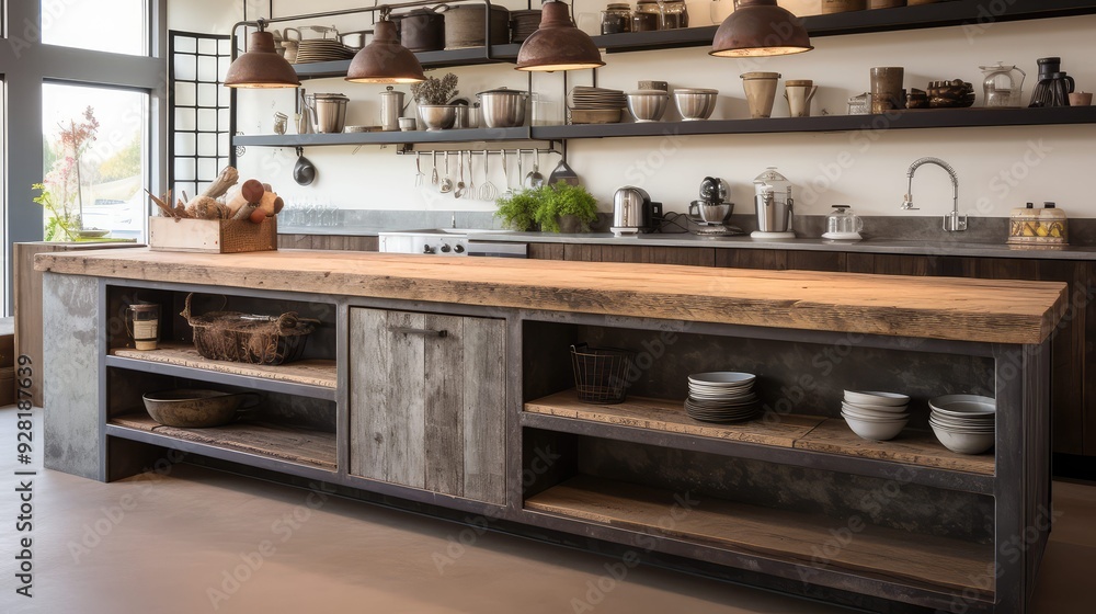 weathered industrial kitchen counter weathered industrial kitchen counter