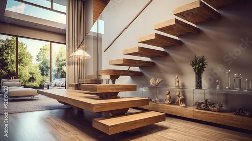 home wooden stairs photo