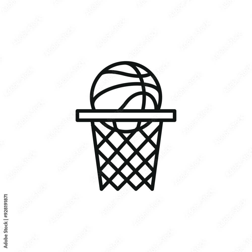 Basketball net with ball icon. Simple basketball net with ball icon for social media, app, and web design. Vector illustration. Basketball net with ball icon. Simple basketball net with ball icon for social media, app, and web design. Vector illustration.