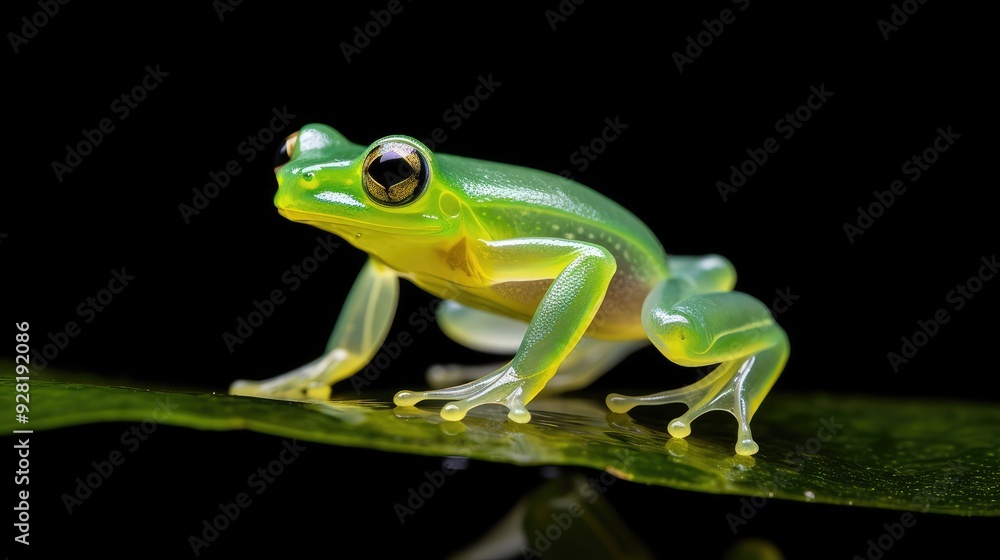 Obraz premium canopy glass frog