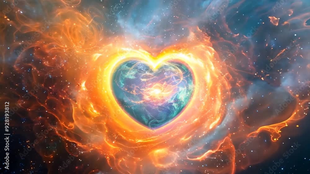 Heart of Fire: A fiery heart, pulsating with energy, blazes with passion and intensity. The heart's core glows with vibrant colors, symbolizing the power and resilience of the human spirit. Heart of Fire: A fiery heart, pulsating with energy, blazes with passion and intensity. The heart's core glows with vibrant colors, symbolizing the power and resilience of the human spirit.