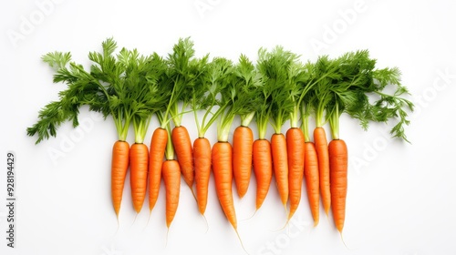 vegetable carrot on white photo