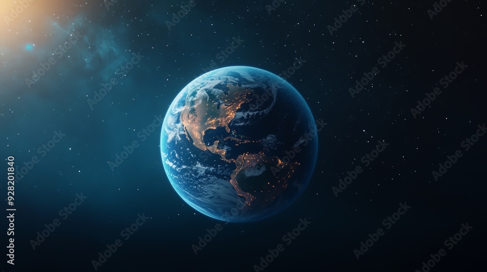 Earth's Surface Elements Like Oceans, Mountains, And Cities Earth's Surface Elements Like Oceans, Mountains, And Cities