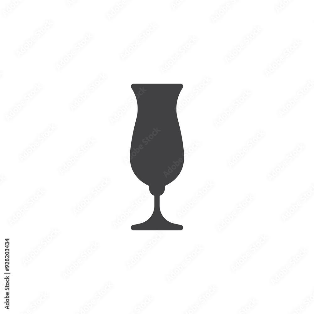 Hurricane glass vector icon Hurricane glass vector icon