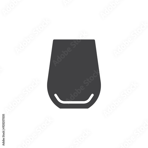 Wine glass vector icon
