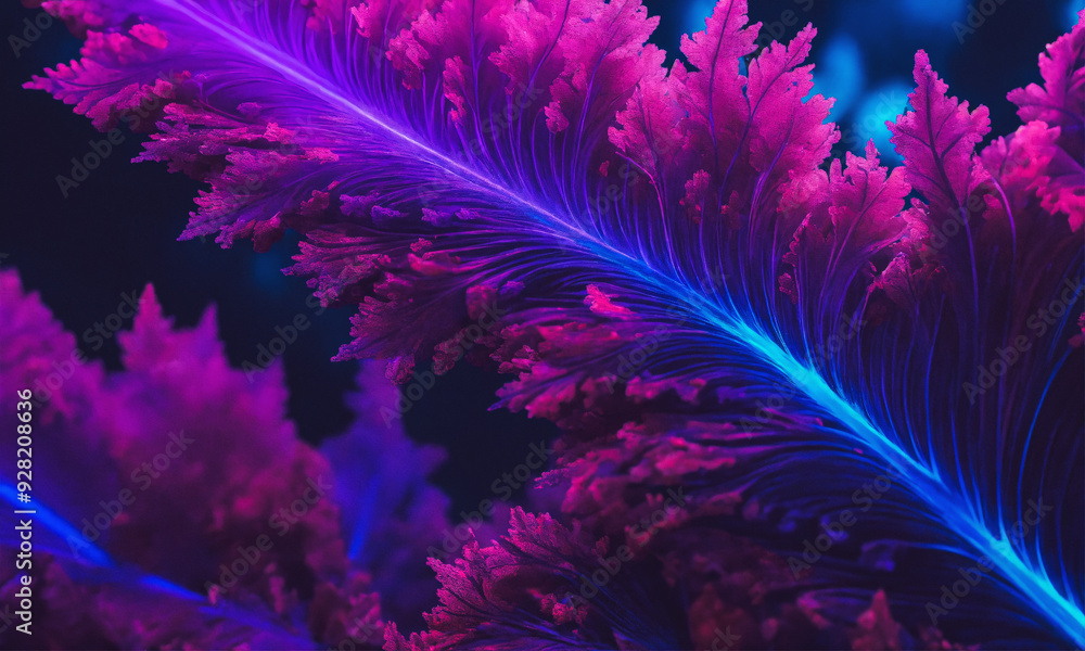 Obraz premium purple and yellow feathers