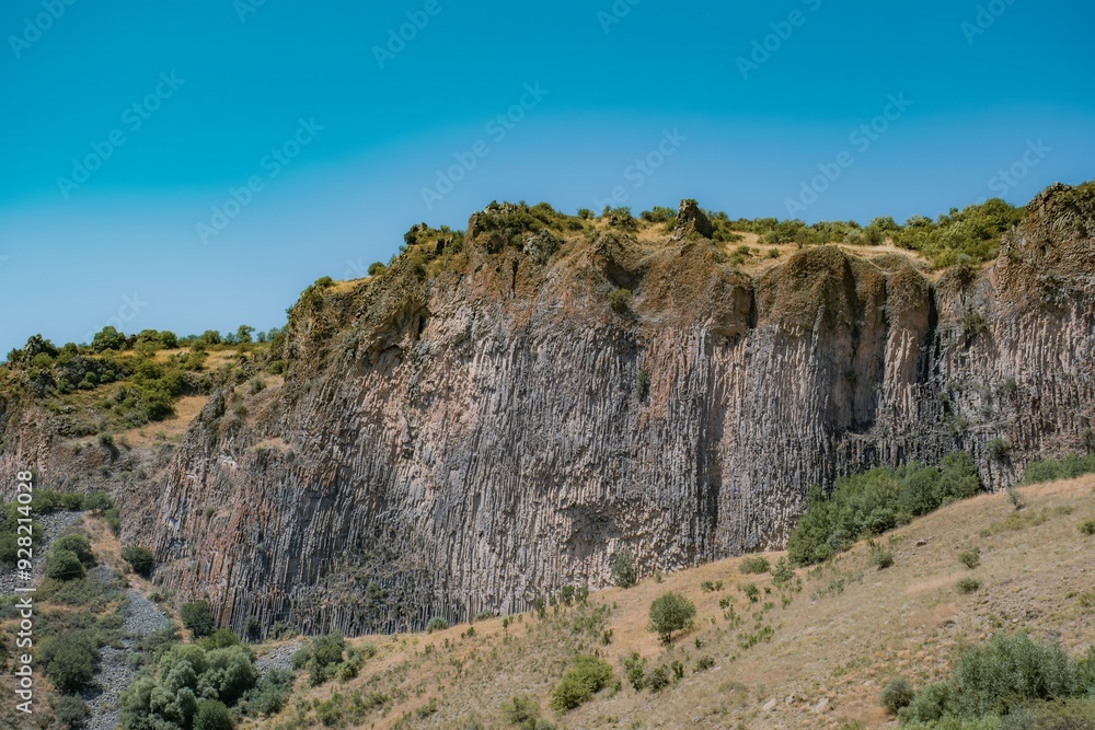 Naklejka premium landscape with sky and clouds