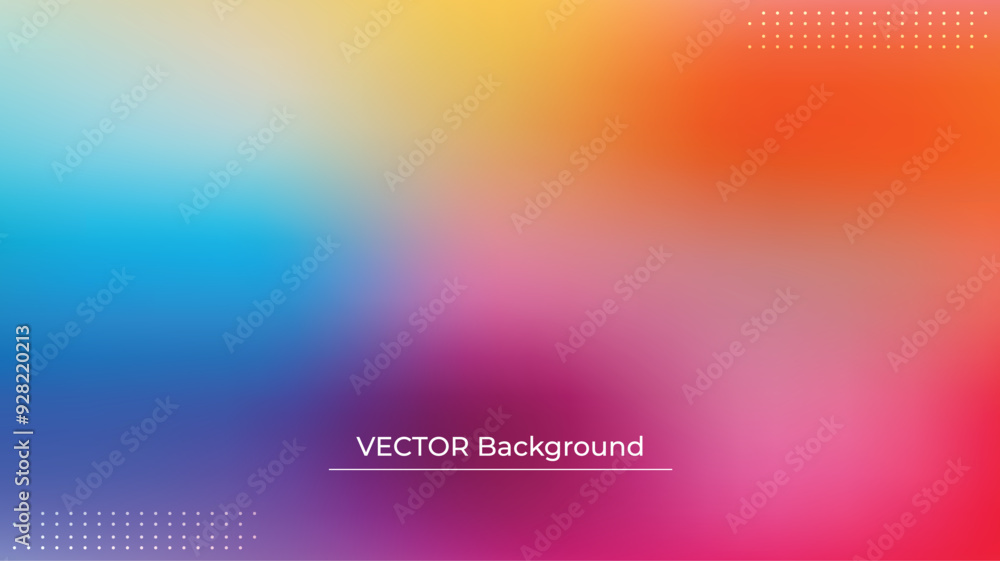 Smooth and blurry colorful gradient mesh background. Modern bright rainbow colors. Easy editable soft colored vector banner template. Premium quality Smooth and blurry colorful gradient mesh background. Modern bright rainbow colors. Easy editable soft colored vector banner template. Premium quality