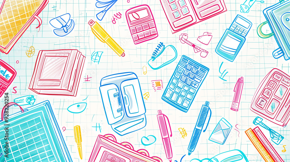 Bright and Festive Back to School Sale: A Colorful Marketing Background Bright and Festive Back to School Sale: A Colorful Marketing Background