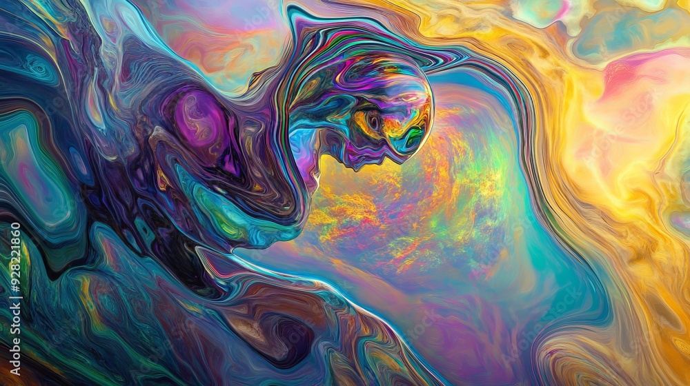 Glowing Whimsical 3D Render of Alaskan Malamute with Reflective Paint and Vivid Colored Oil Intricate Liquid Art Glowing Whimsical 3D Render of Alaskan Malamute with Reflective Paint and Vivid Colored Oil Intricate Liquid Art