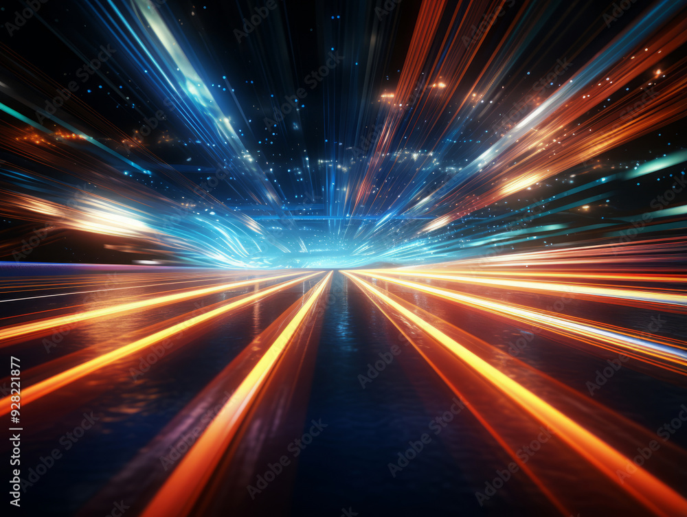 Obraz premium Eyecatching Realistic neon lights background