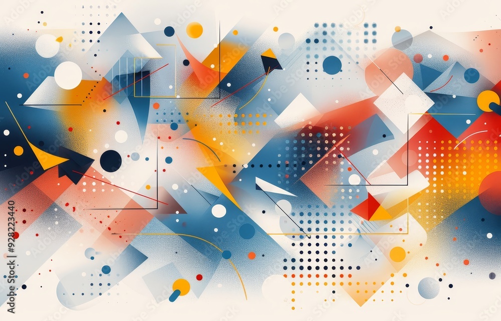 A colorful abstract background with a white frame by AI generated image A colorful abstract background with a white frame by AI generated image