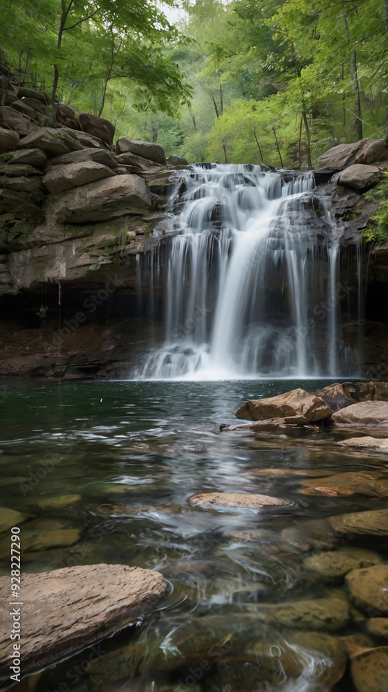 Fototapeta premium waterfall in the forest