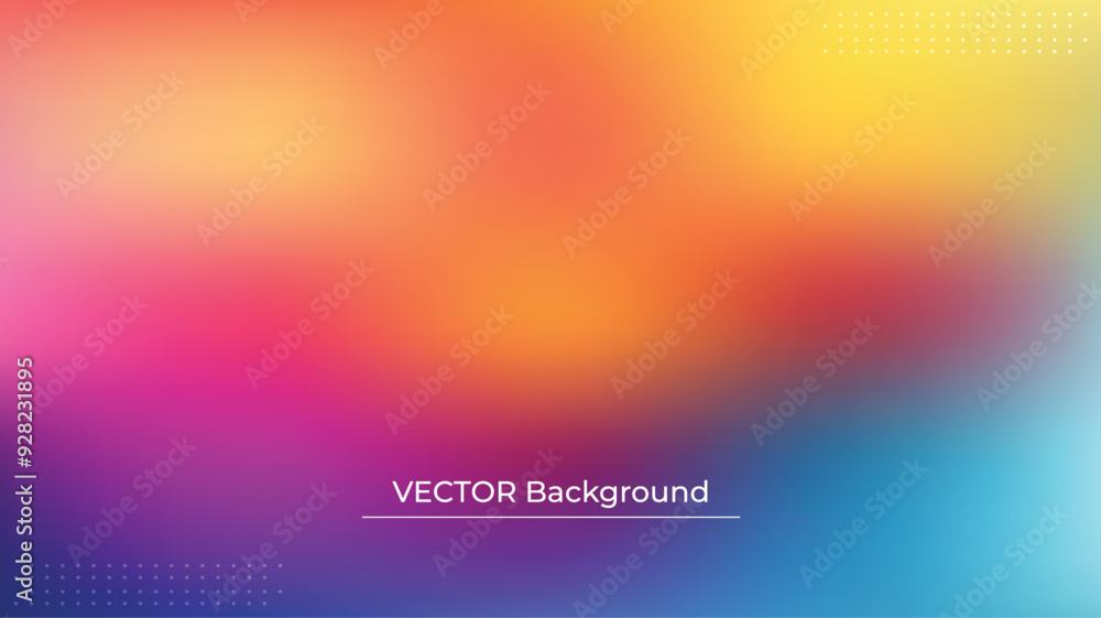 Smooth and blurry colorful gradient mesh background. Modern bright rainbow colors. Easy editable soft colored vector banner template. Premium quality Smooth and blurry colorful gradient mesh background. Modern bright rainbow colors. Easy editable soft colored vector banner template. Premium quality