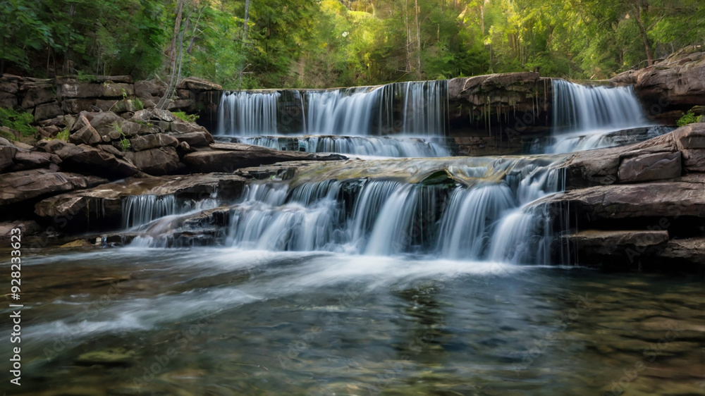 Fototapeta premium waterfall in the forest
