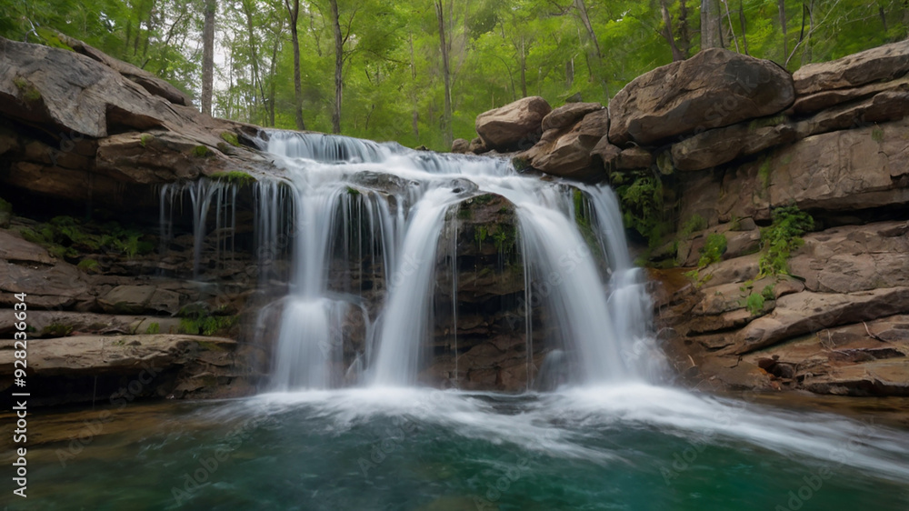 Fototapeta premium waterfall in the forest