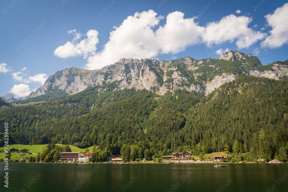 Hintersee Lake and Ramsau in the Bavarian Alps, Germany Hintersee Lake and Ramsau in the Bavarian Alps, Germany