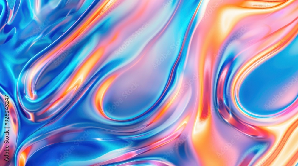 Abstract Colorful Liquid Swirls Abstract Colorful Liquid Swirls