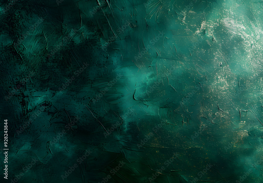 Abstract green and gold texture with brush strokes. Abstract green and gold texture with brush strokes.